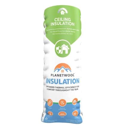 PlanetWool Ceiling Insulation R-2.5 Efficient Energy Saving